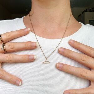 forever 21 gold hanger charm necklace